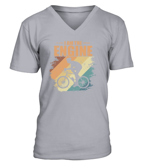 I am the Engine Bike Ride Fitness V-Neck T-shirt