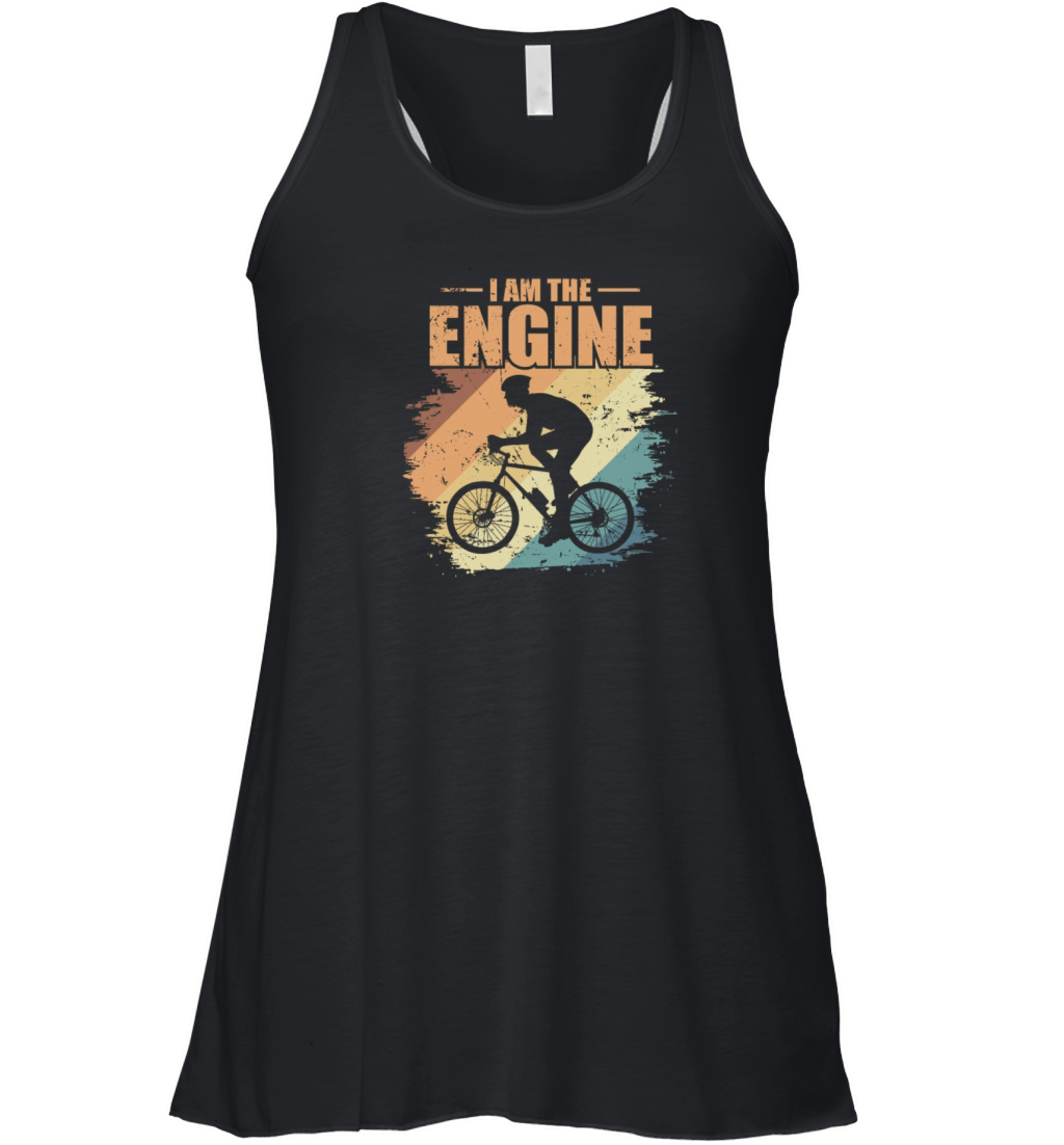 I am the Engine Bike Ride Fitness Women's Flowy Tank Top