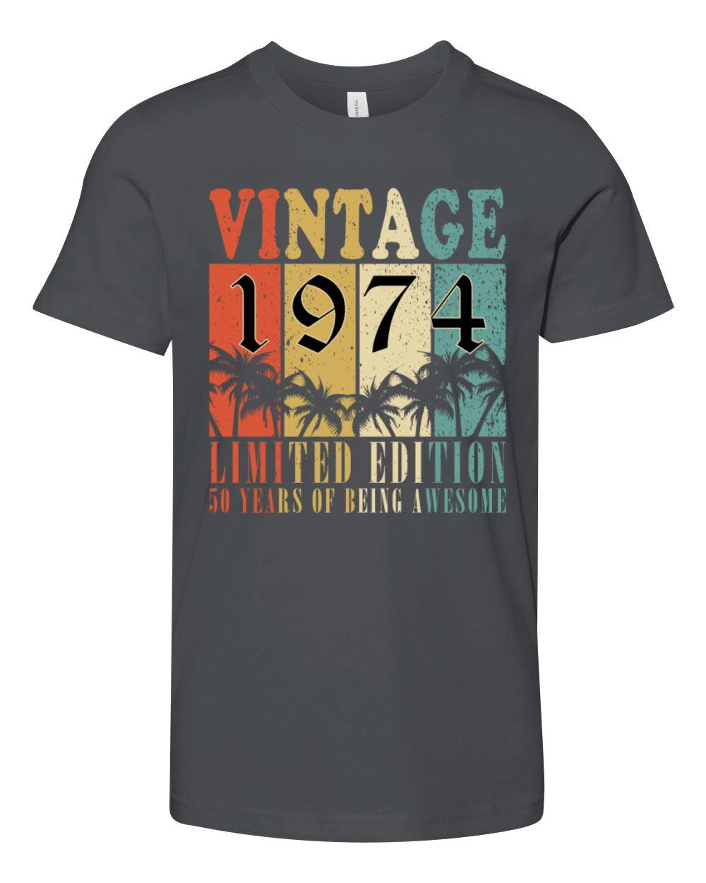 50th birthday 50 years January 1974 Youth Unisex Jersey Tee