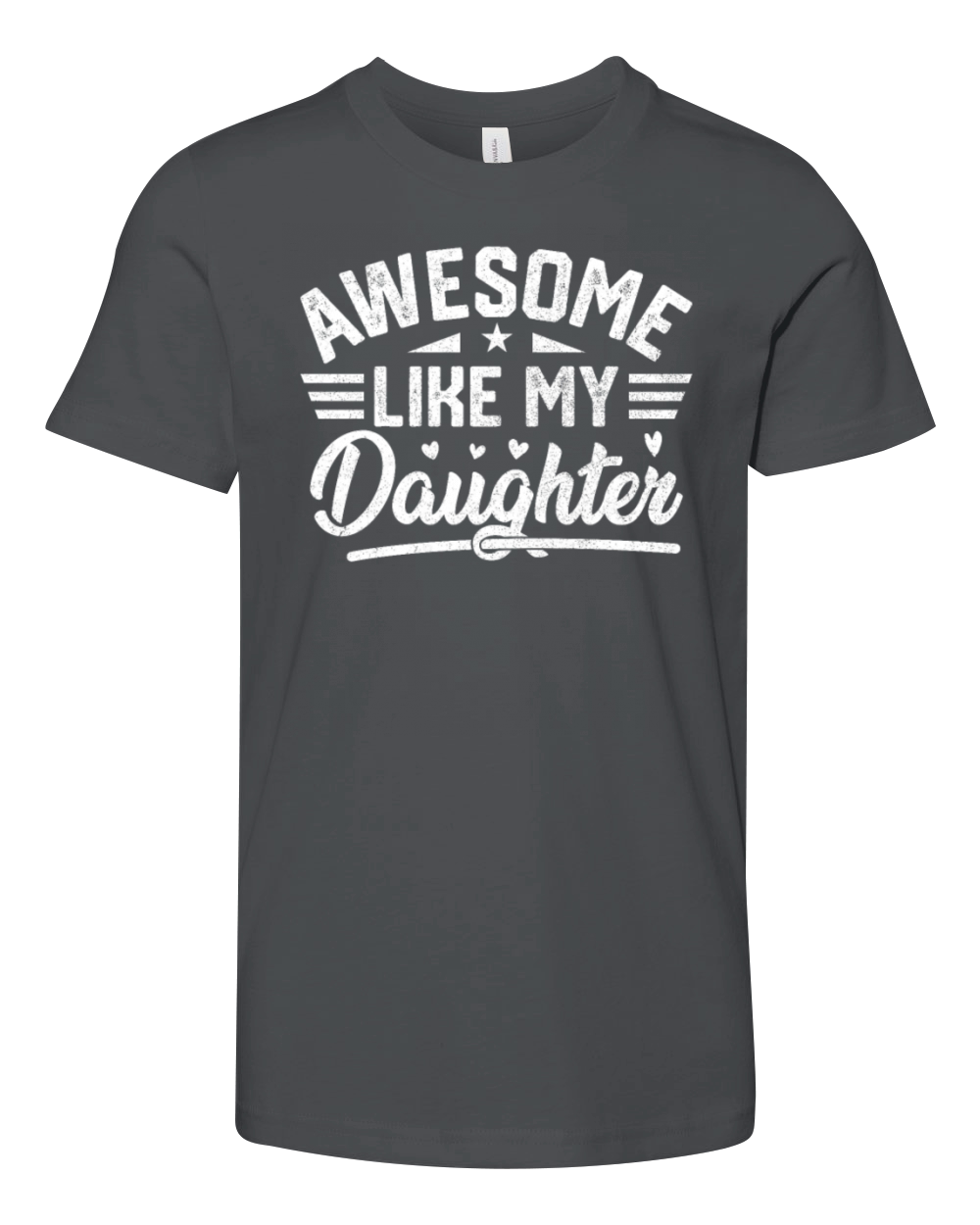 Awesome Like My Daughter Vintage for Fathers Day Youth Unisex Jersey Tee