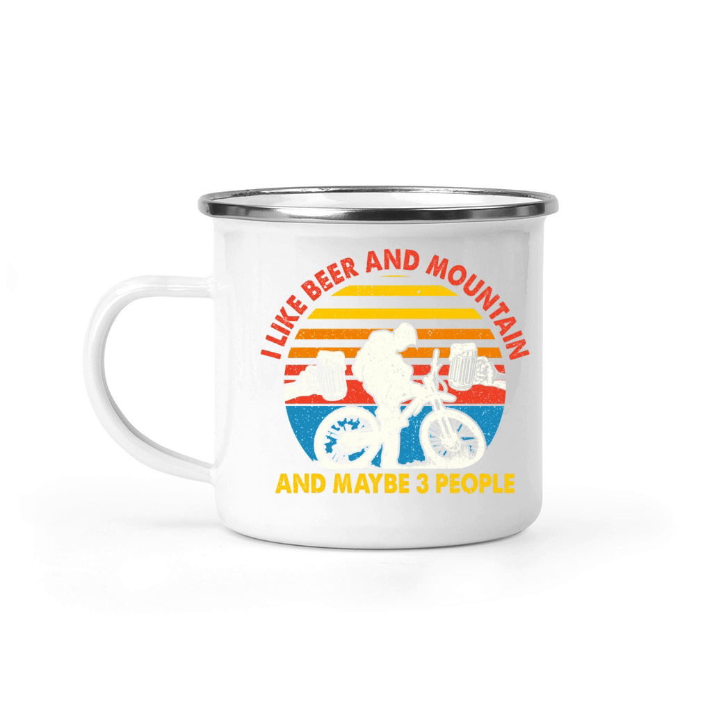 I Like mountain Bikes and Maybe 3 People Camping Mug