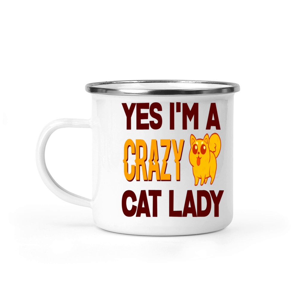 Yes I m a Crazy Cat Lady Camping Mug