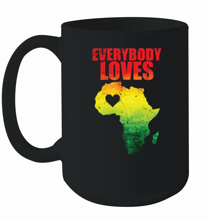Everybody Loves Continent Africa Map Ceramic Mug