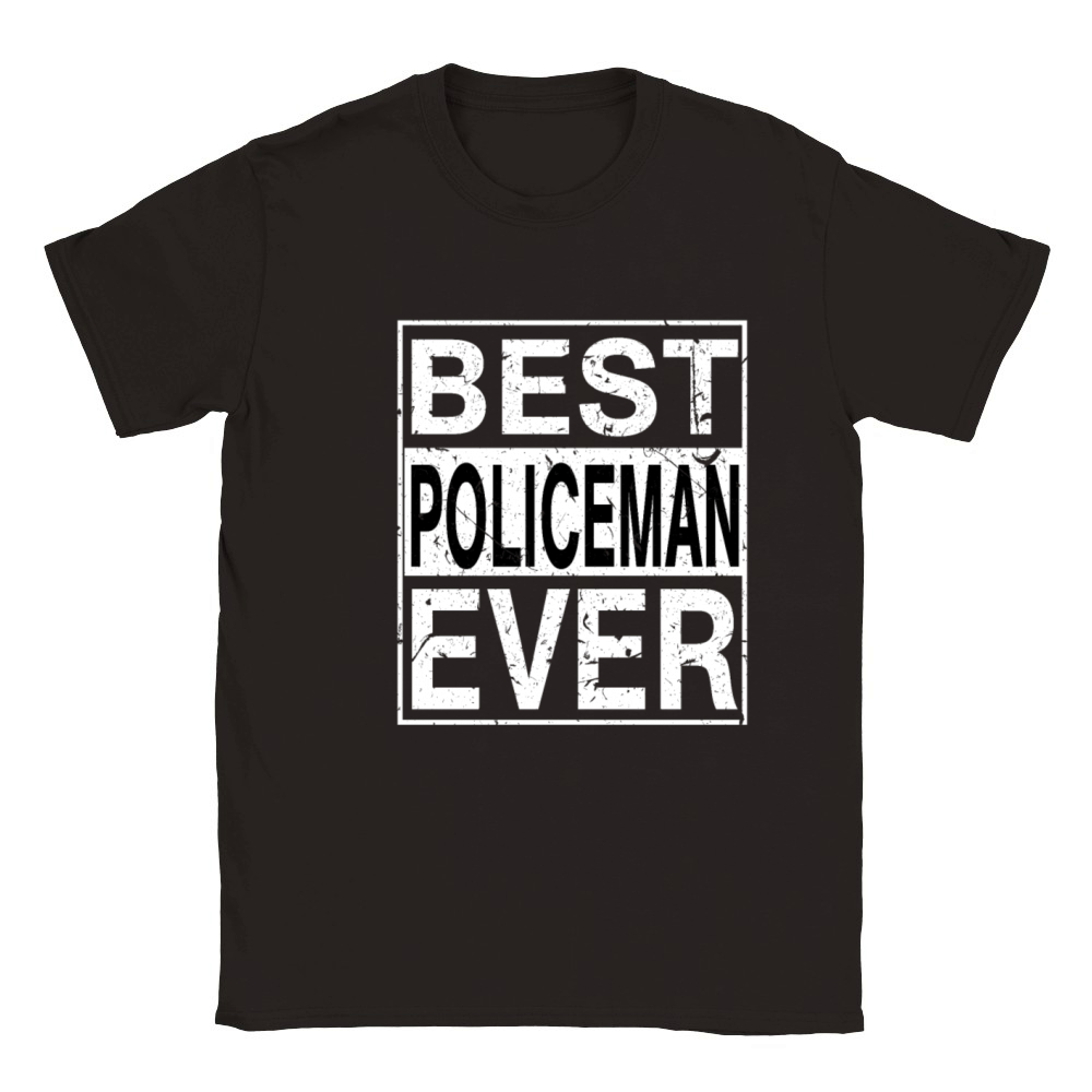 Best Policeman Ever Policeman Gift Classic Kids Crewneck T-shirt