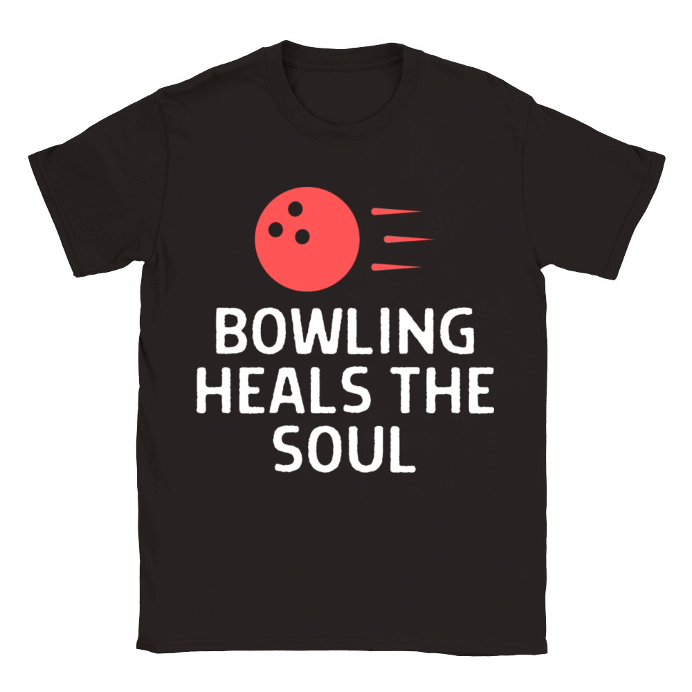 Bowling Heals The Soul Bowler Bowler Quote Saying Classic Kids Crewneck T-shirt