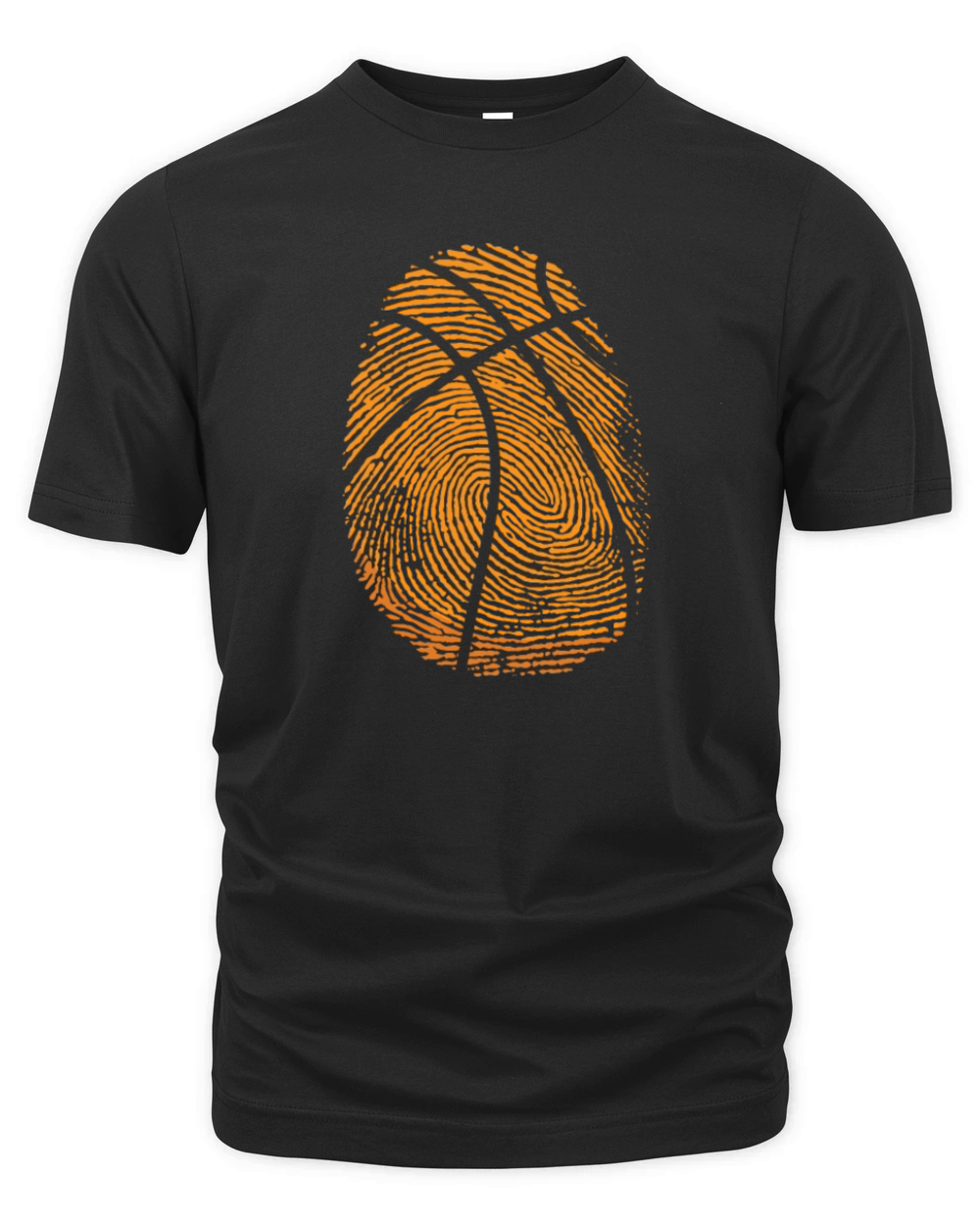 Fingerprint Basketball Ball Sports America Organic Unisex T-shirt