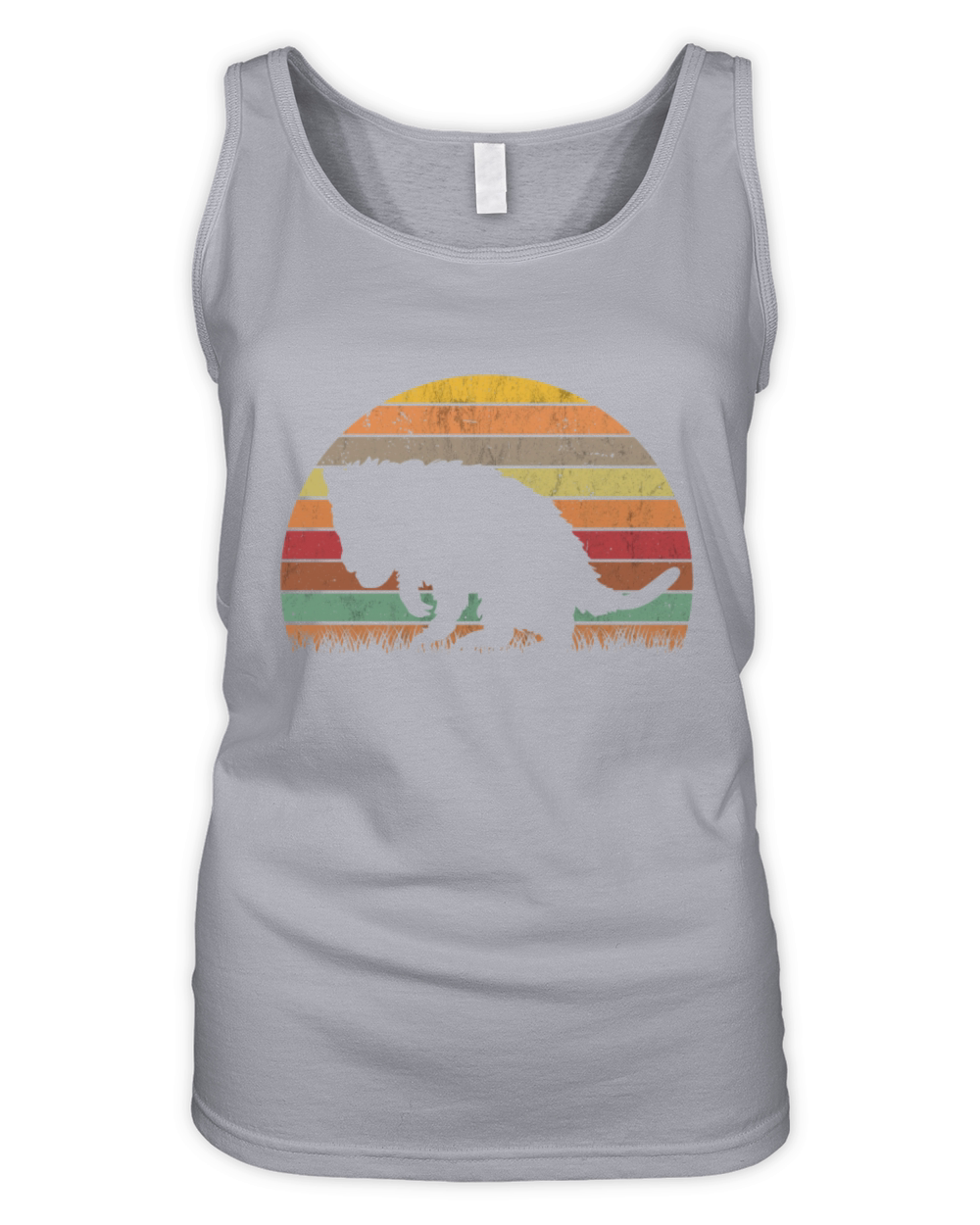 Opossum Retro Possum Vintage Organic Women's Tank Top