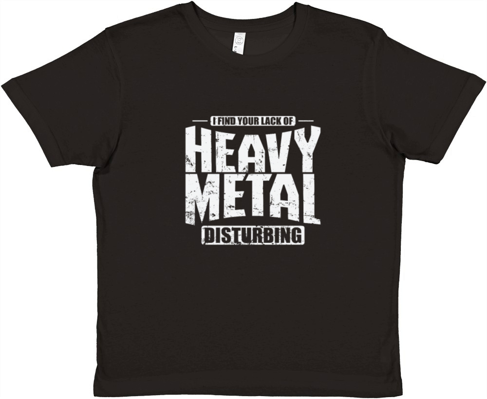 Heavy Metal Disburbing Music Band Genre Premium Kids Crewneck T-shirt