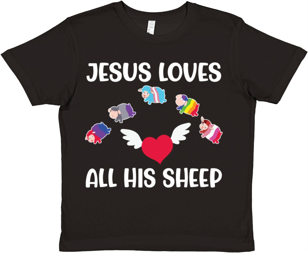 jesus loves all his sheep Premium Kids Crewneck T-shirt