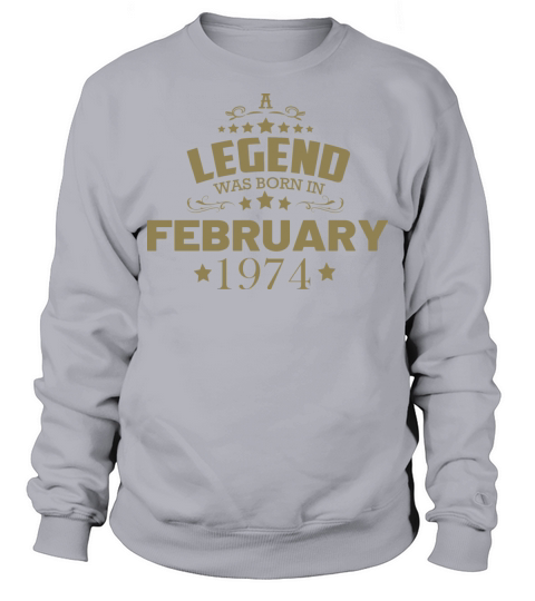February 1974 Birthday Vintage Sweatshirt Unisex