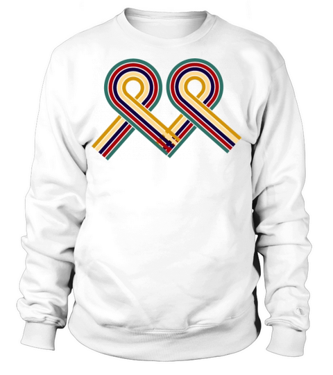 Retro Vintage Colorful Heart Collections Sweatshirt Unisex