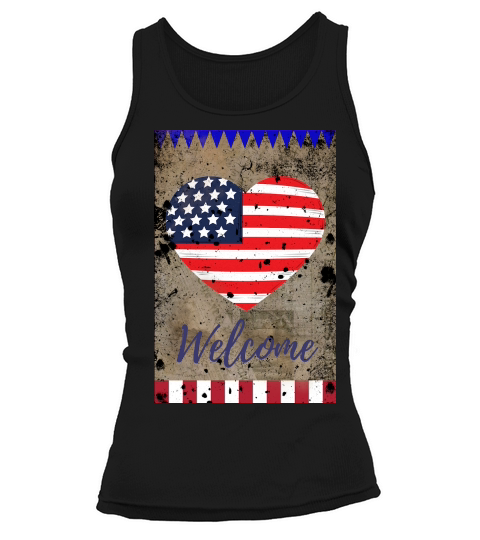 Welcome 4th of July Patriotic (1) Tank top Woman