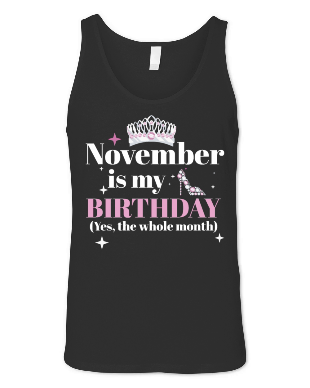 November Is My Birthday Yes The Whole Month Born Unisex Jersey Tank