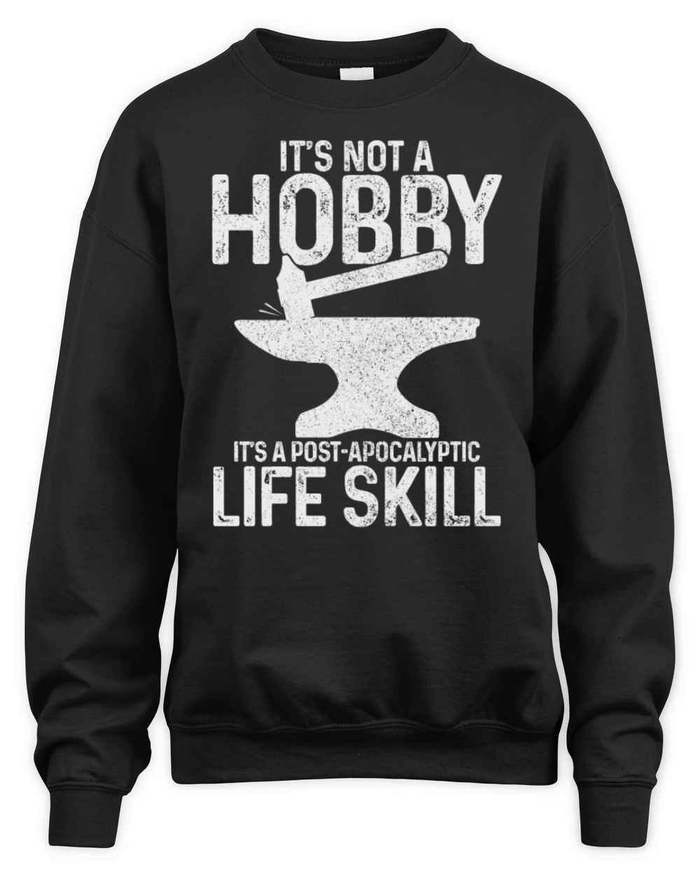 Blacksmith Knife Making Blacksmithing Unisex Premium Crewneck Sweatshirt