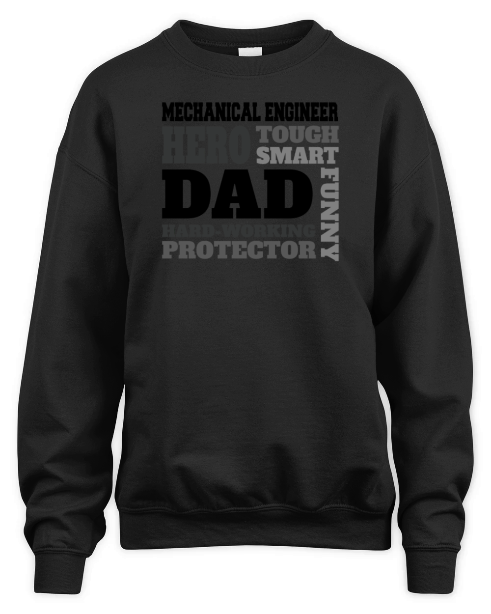Daddy job funny Quote Dad Mechanical Engineer Unisex Premium Crewneck Sweatshirt