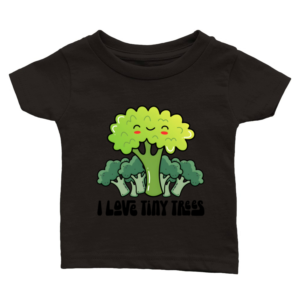 Broccoli I Love Tiny Trees Classic Baby Crewneck T-shirt