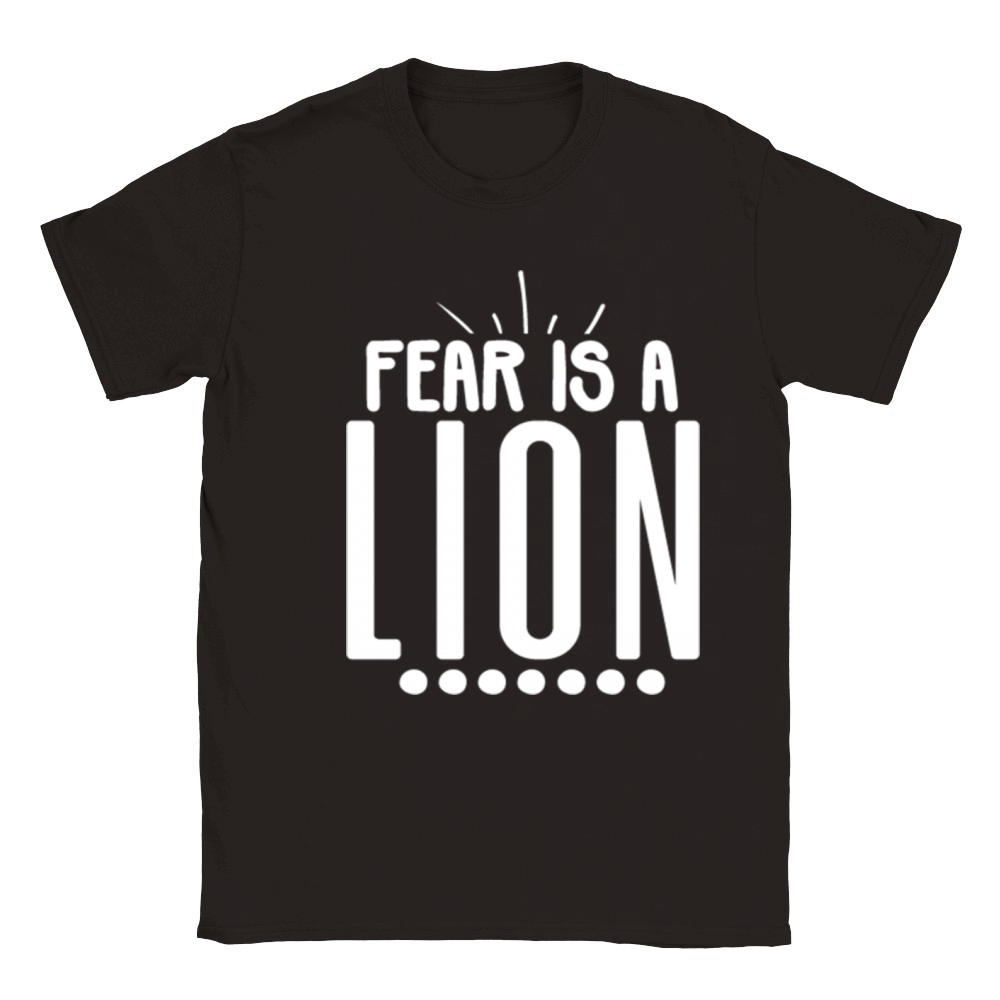 Fear is a Lion Classic Kids Crewneck T-shirt