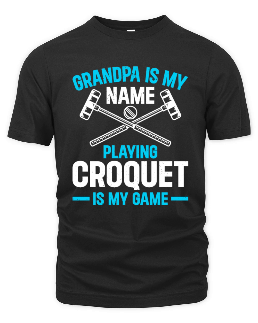 Croquet Grandpa Croquet Player Organic Unisex T-shirt