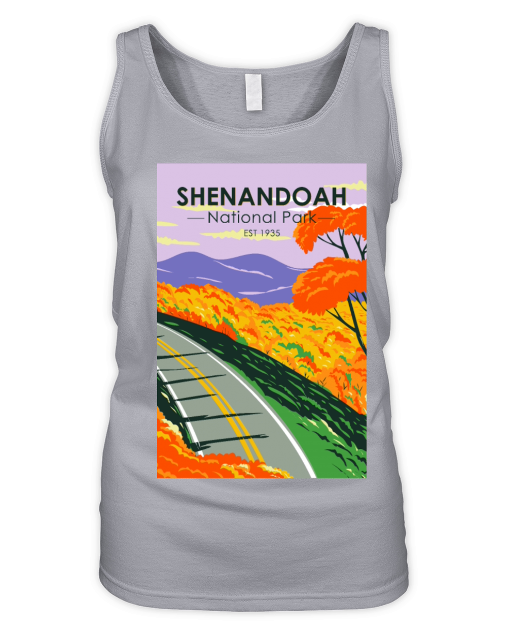 Shenandoah National Park Skyline Drive Virginia Organic Women's Tank Top