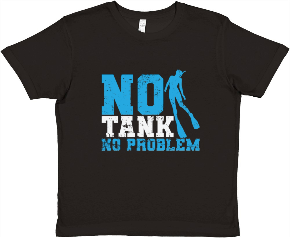 Apnoea Diving No Tank No Problem Premium Kids Crewneck T-shirt