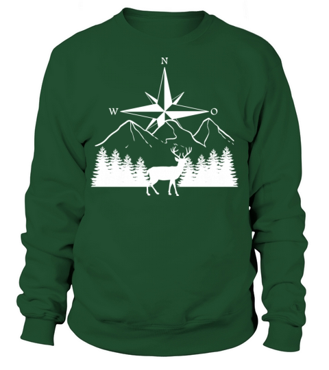 Deer Compass Professional Archer Gift Sweatshirt Unisex