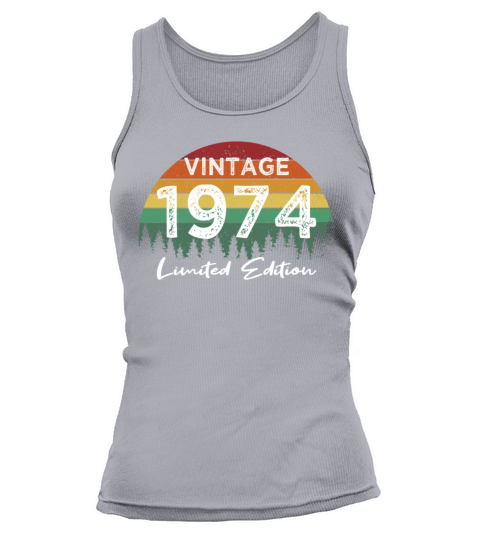 50th birthday vintage 1974 born in 1974 Tank top Woman