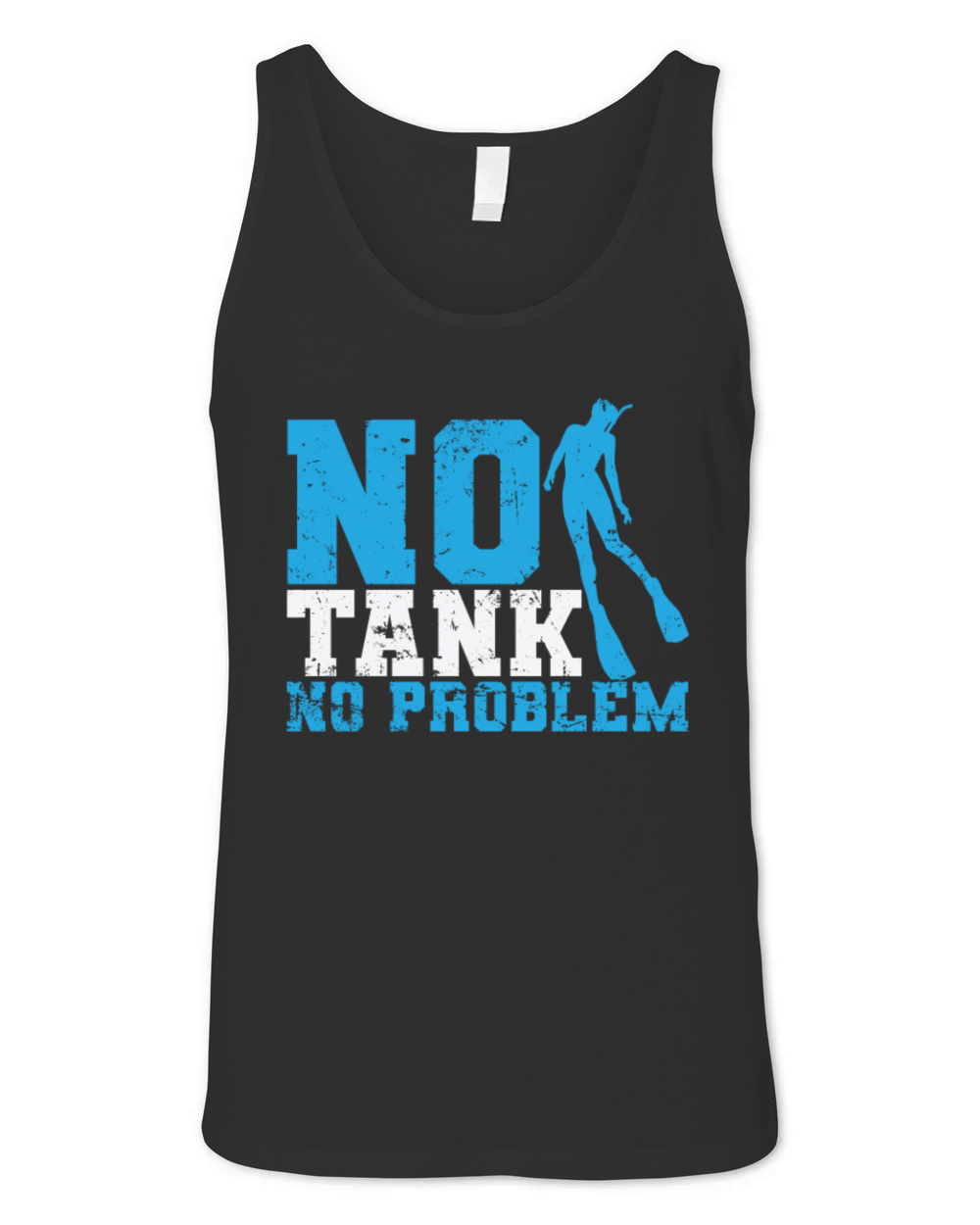 Apnoea Diving No Tank No Problem Unisex Jersey Tank