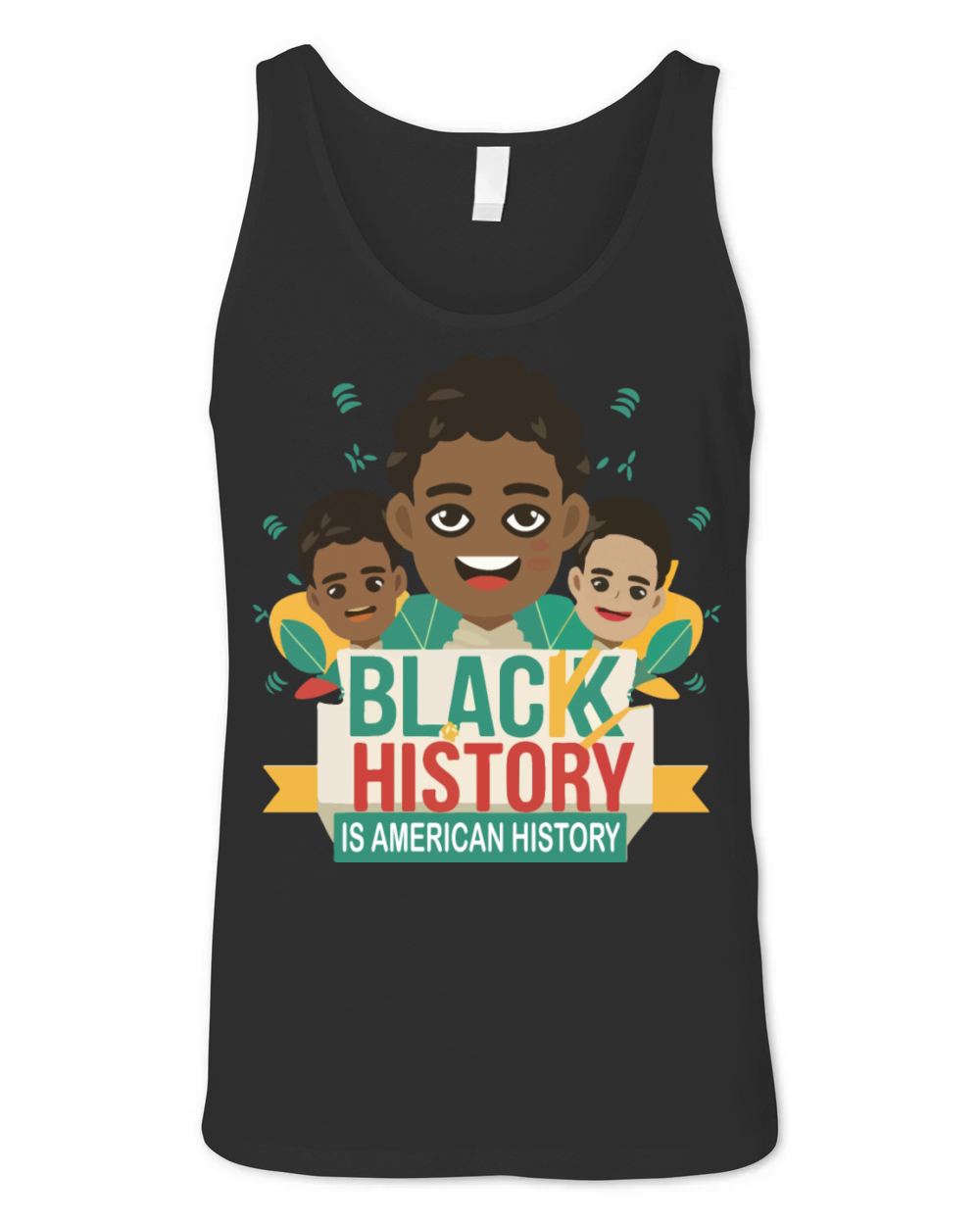 Black History Is American Black History Month Afro Unisex Jersey Tank