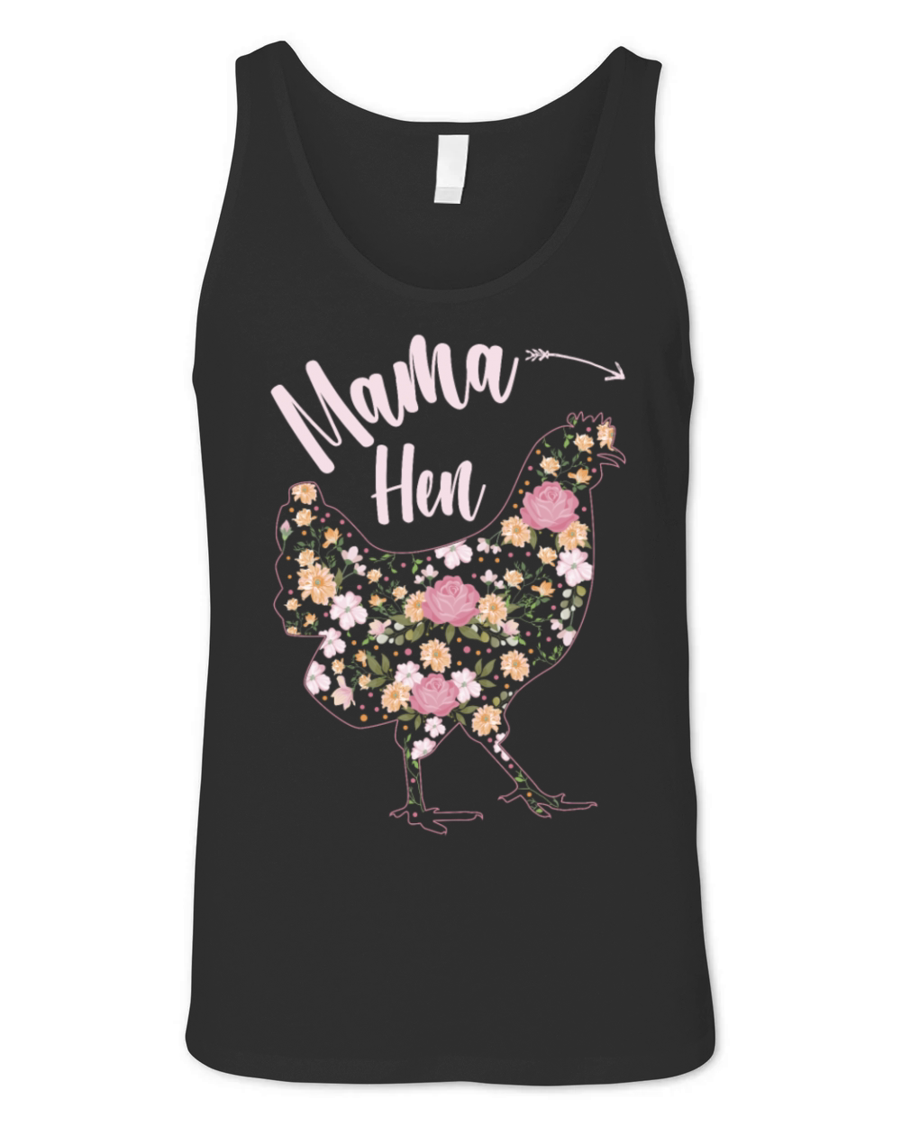 Mama Hen Funny Mothers Day Chicken Mom Farmer Unisex Jersey Tank