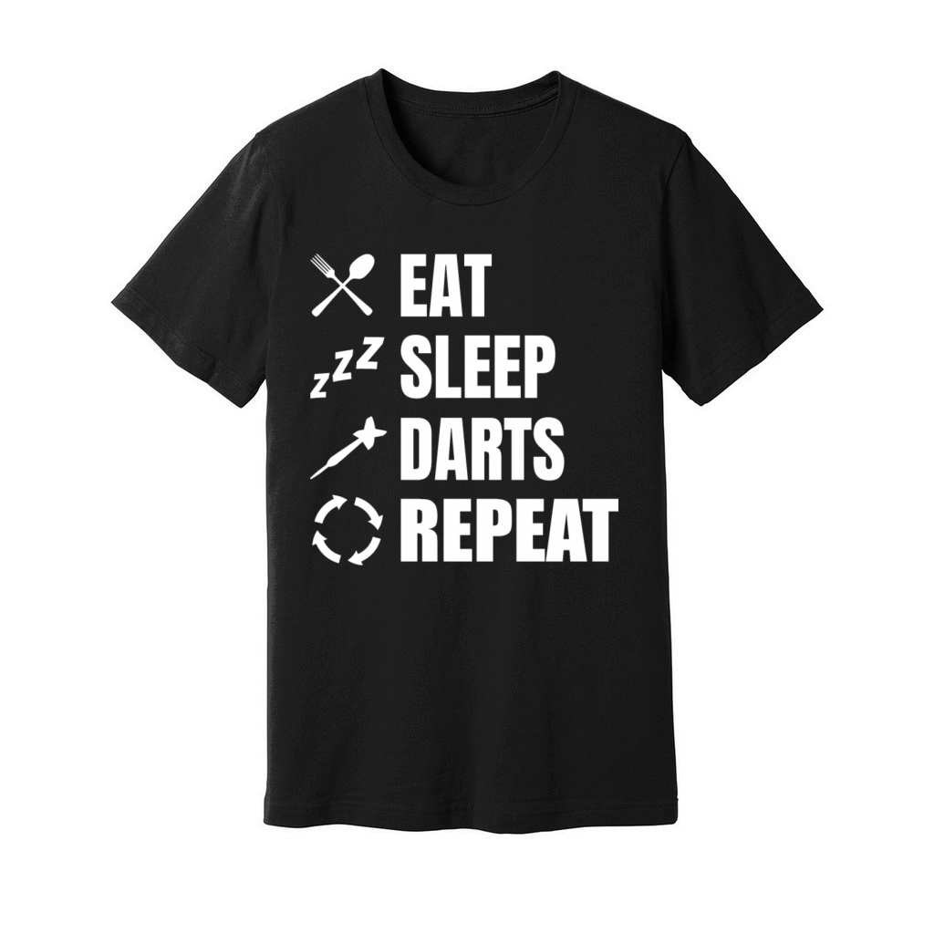 Eat Sleep Darts Unisex Jersey Tee