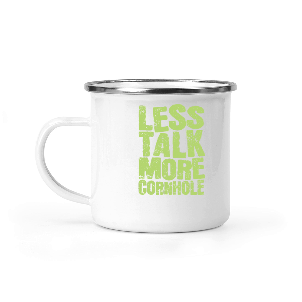 Less talk more Cornhole Game Objective Hobby Camping Mug