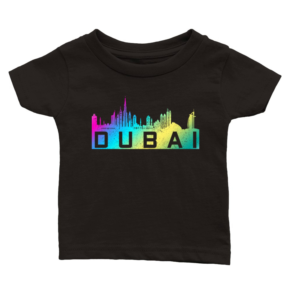 Dubai Skyline UAE Souvenir Classic Baby Crewneck T-shirt