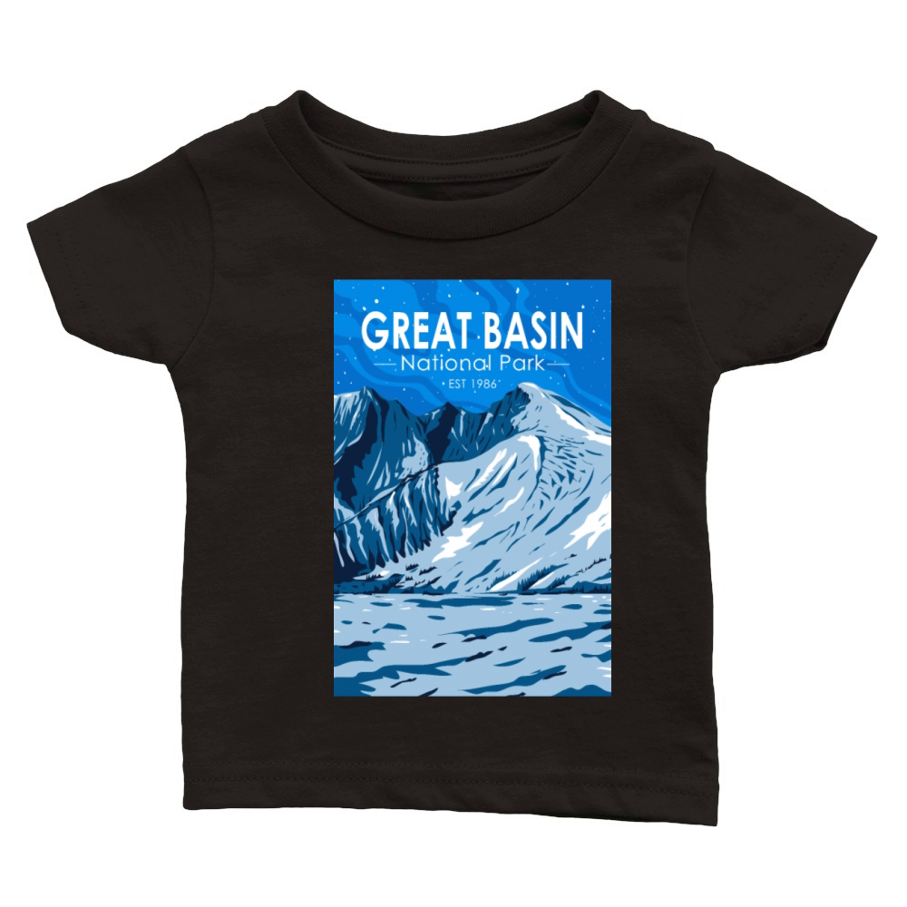 Great Basin National Park Wheeler Peak Vintage Classic Baby Crewneck T-shirt