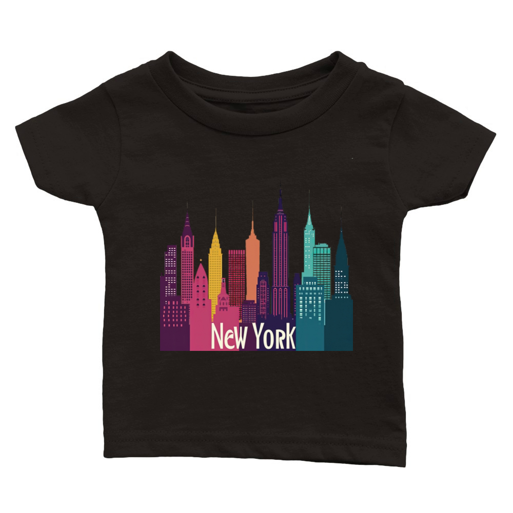 New York City Skyline Classic Baby Crewneck T-shirt