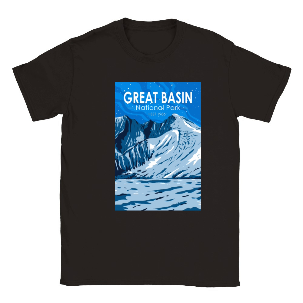 Great Basin National Park Wheeler Peak Vintage Classic Kids Crewneck T-shirt