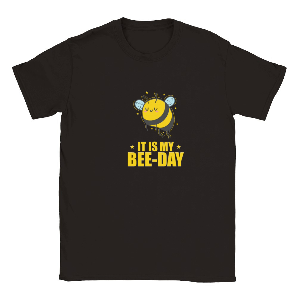 It is my Bee-Day Bees Animals Nature Classic Kids Crewneck T-shirt