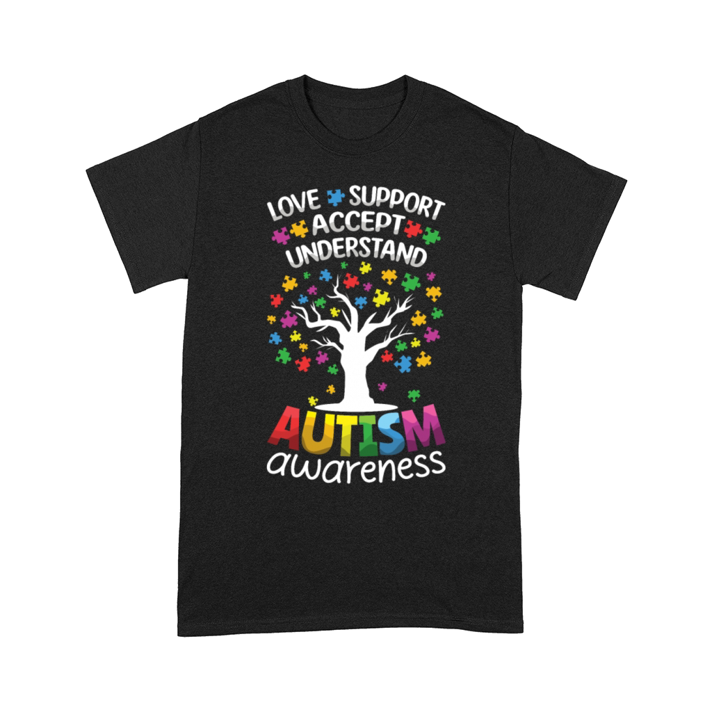 Love Support Accept Understand Autism Comfort T-shirt