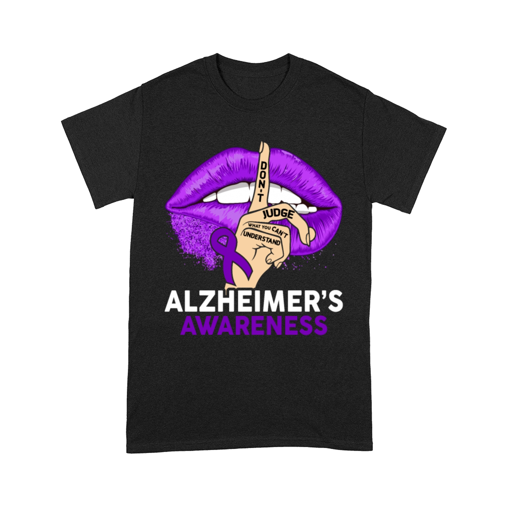 Understand Alzheimers Purple Ribbon Comfort T-shirt