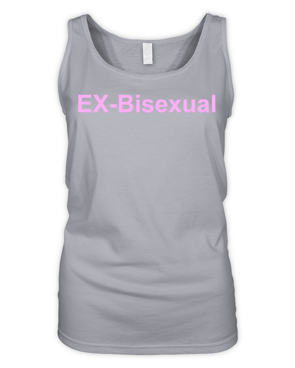 Ex-Bisexual Funny Pink Text For Bisexuals Organic Women's Tank Top