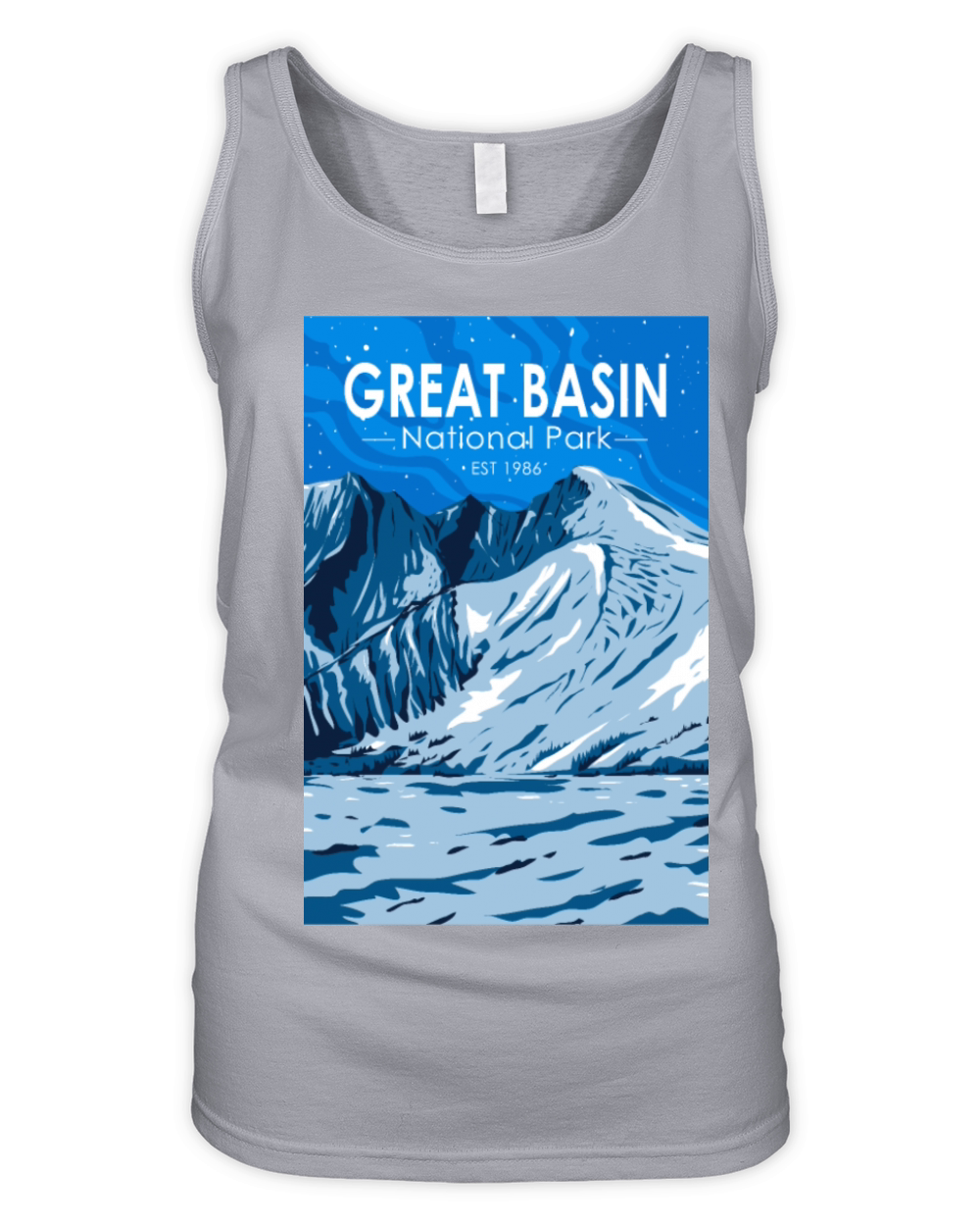 Great Basin National Park Wheeler Peak Vintage Organic Women's Tank Top