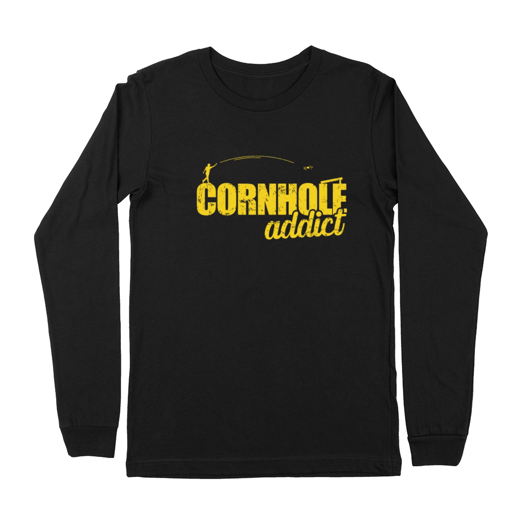 Cornhole addict Game Spare Time Hobby Premium Long Sleeve
