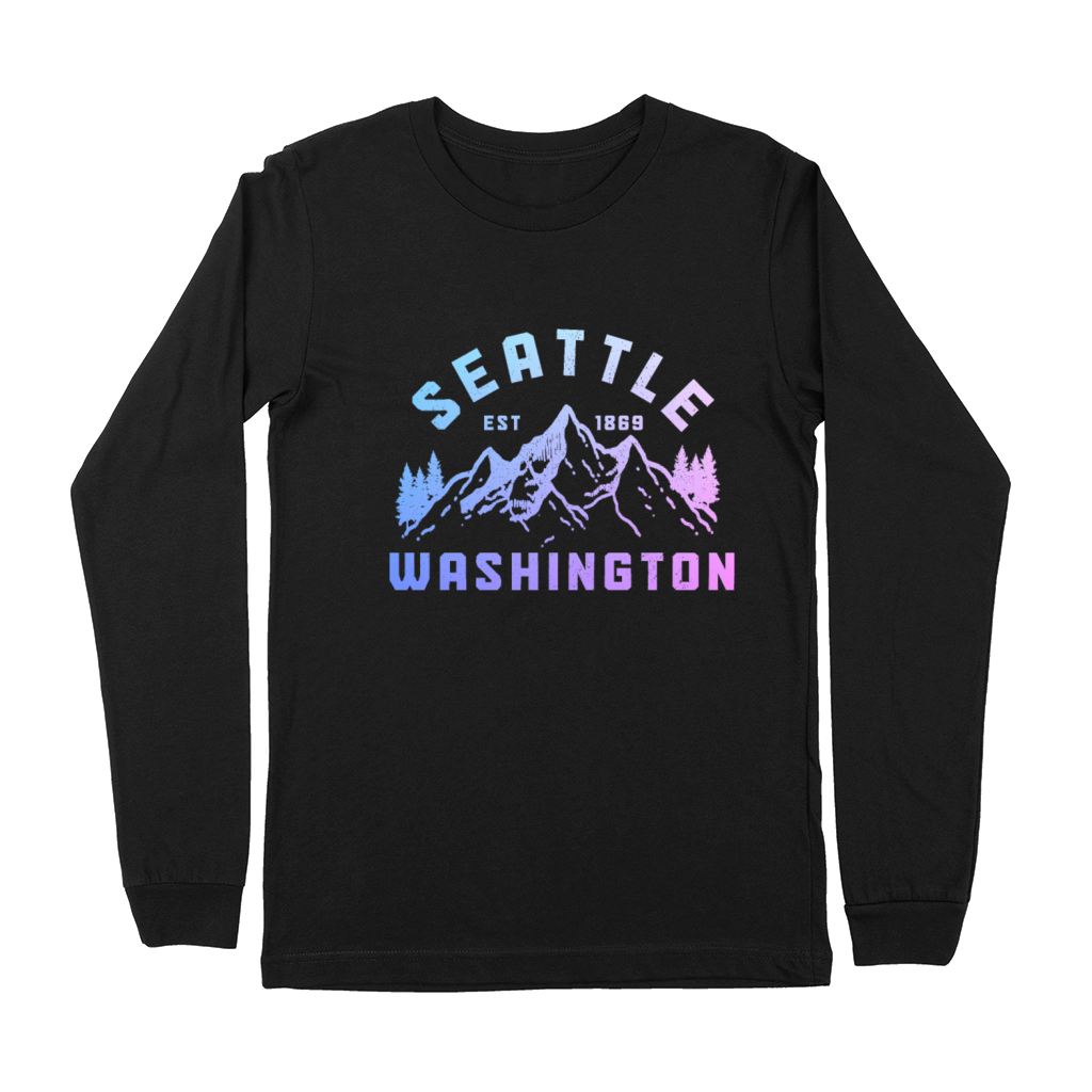 Seattle Washington Souvenir Gift Premium Long Sleeve