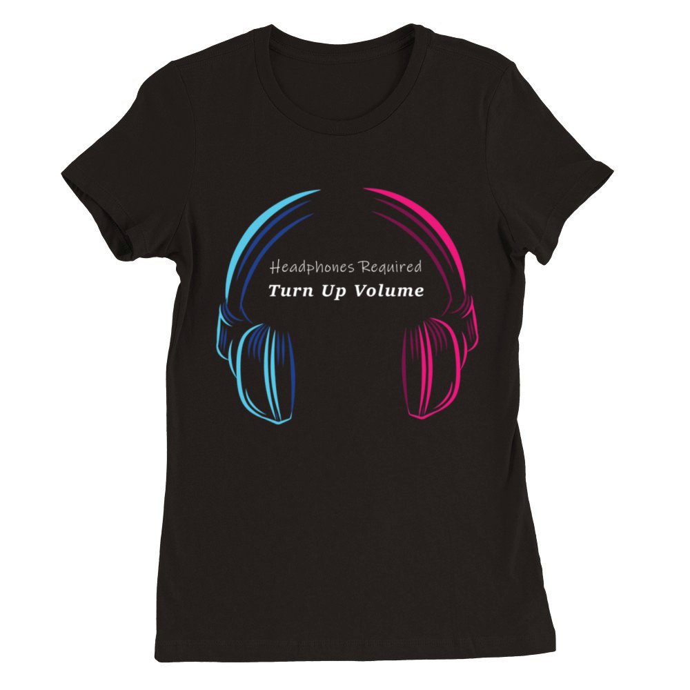 MUSIC ON Premium Womens Crewneck T-shirt