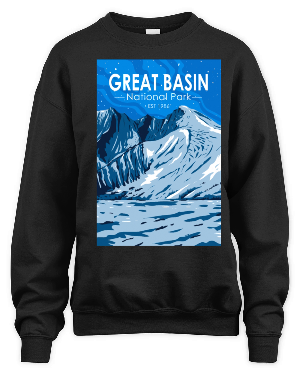 Great Basin National Park Wheeler Peak Vintage Unisex Premium Crewneck Sweatshirt