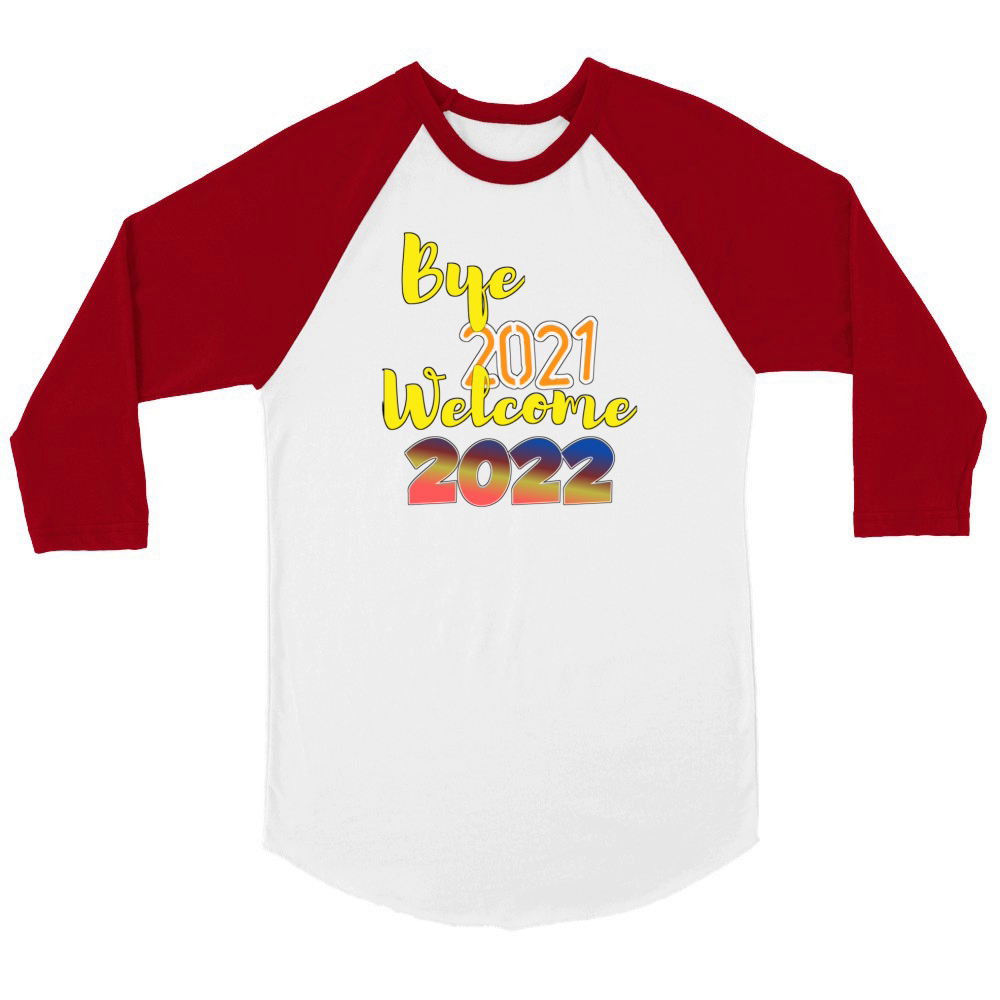 Happy new year Unisex ¾ sleeve Raglan T-shirt