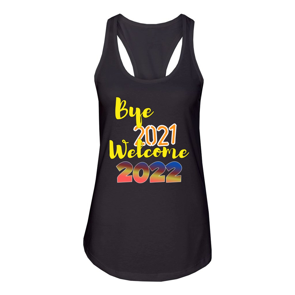 Happy new year Women's Racerback Tank