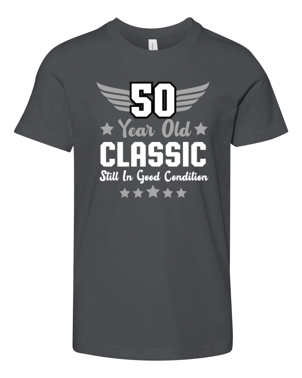 50th Birthday Fun Old Men Classic Retro Youth Unisex Jersey Tee