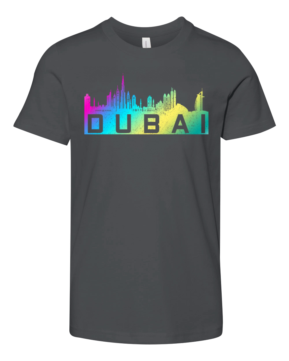 Dubai Skyline UAE Souvenir Youth Unisex Jersey Tee