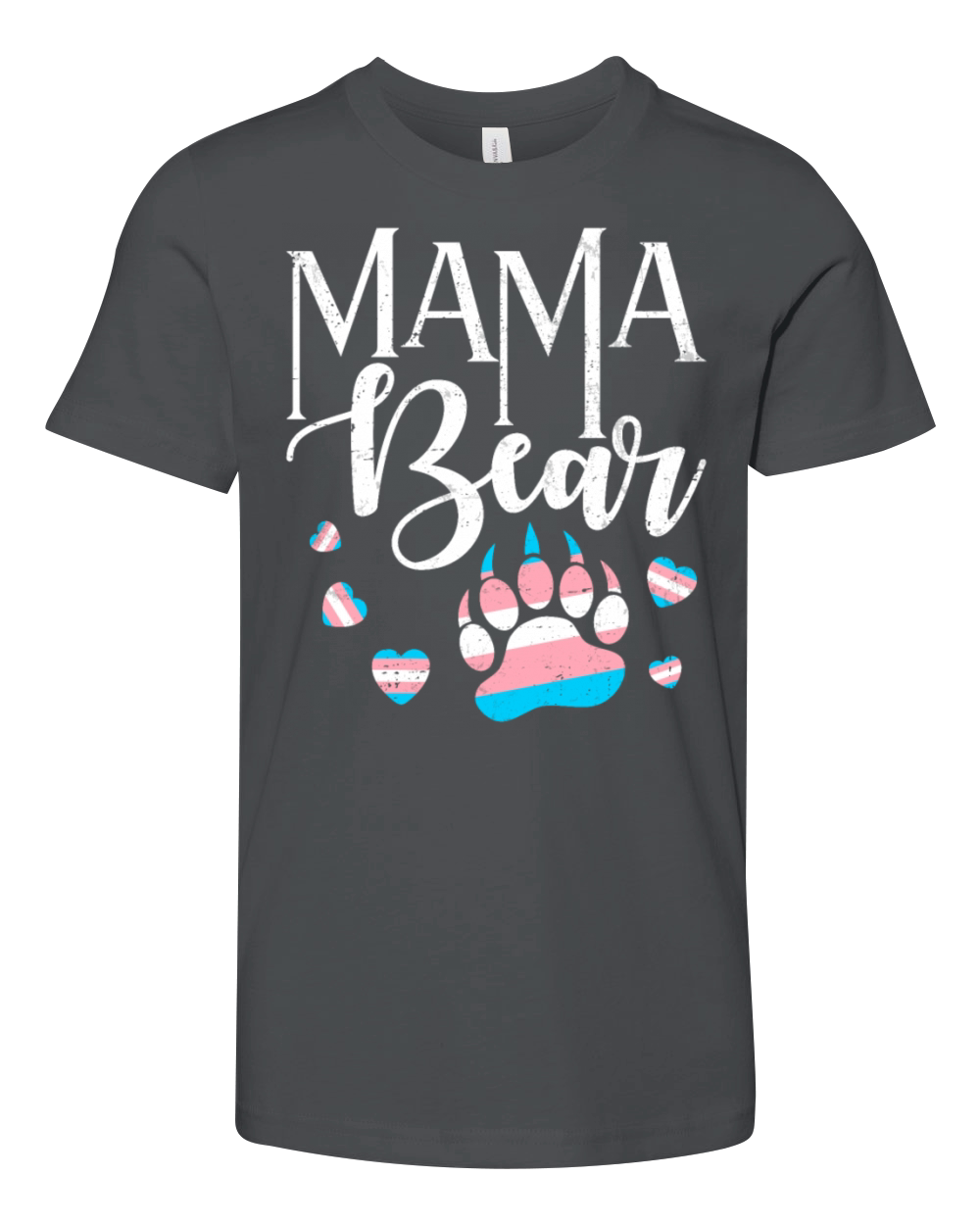 Mama Bear - Mom Protect Trans Kids LGBTQ Pride Youth Unisex Jersey Tee