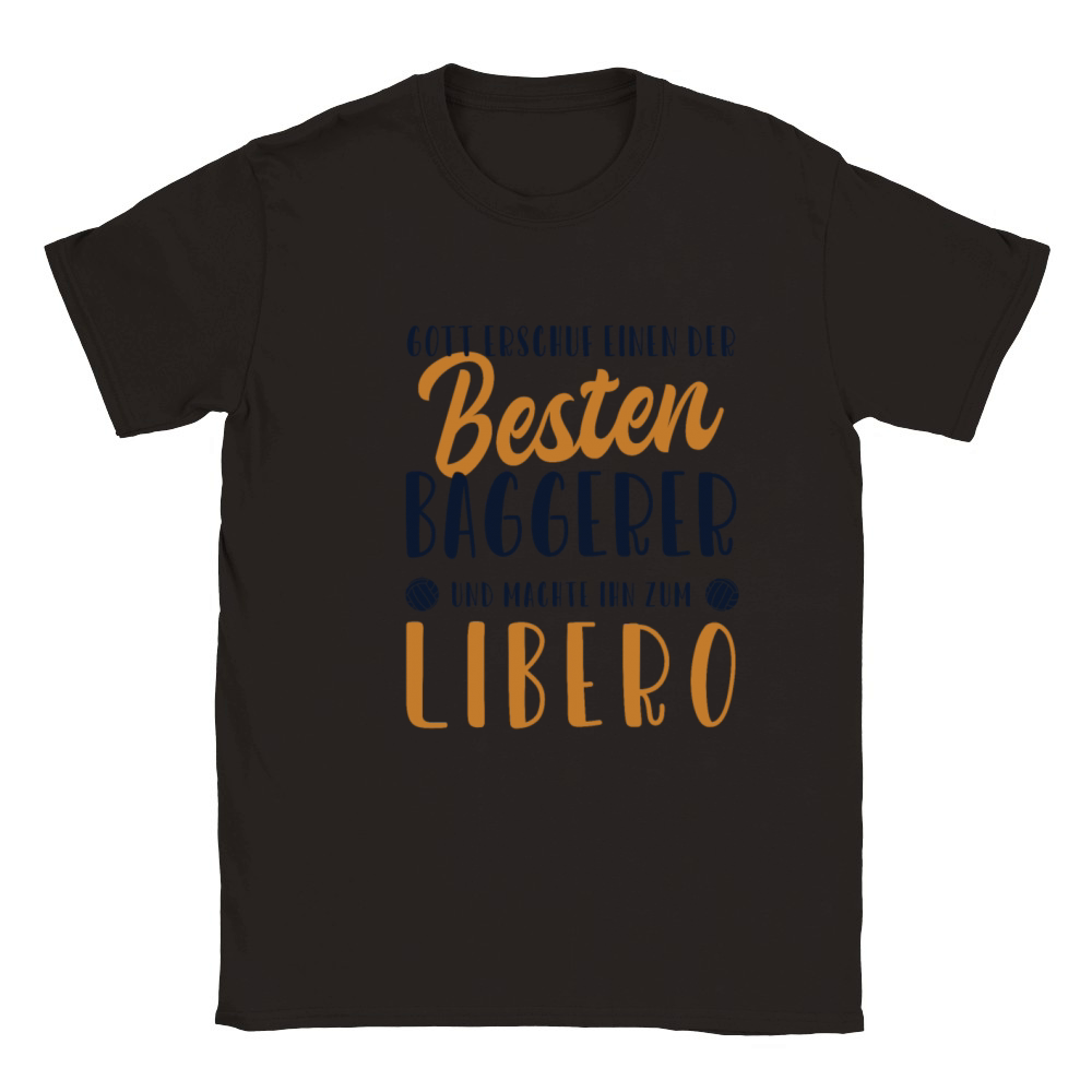 Libero Bester Baggerer Coach Team Player Trainer Classic Kids Crewneck T-shirt